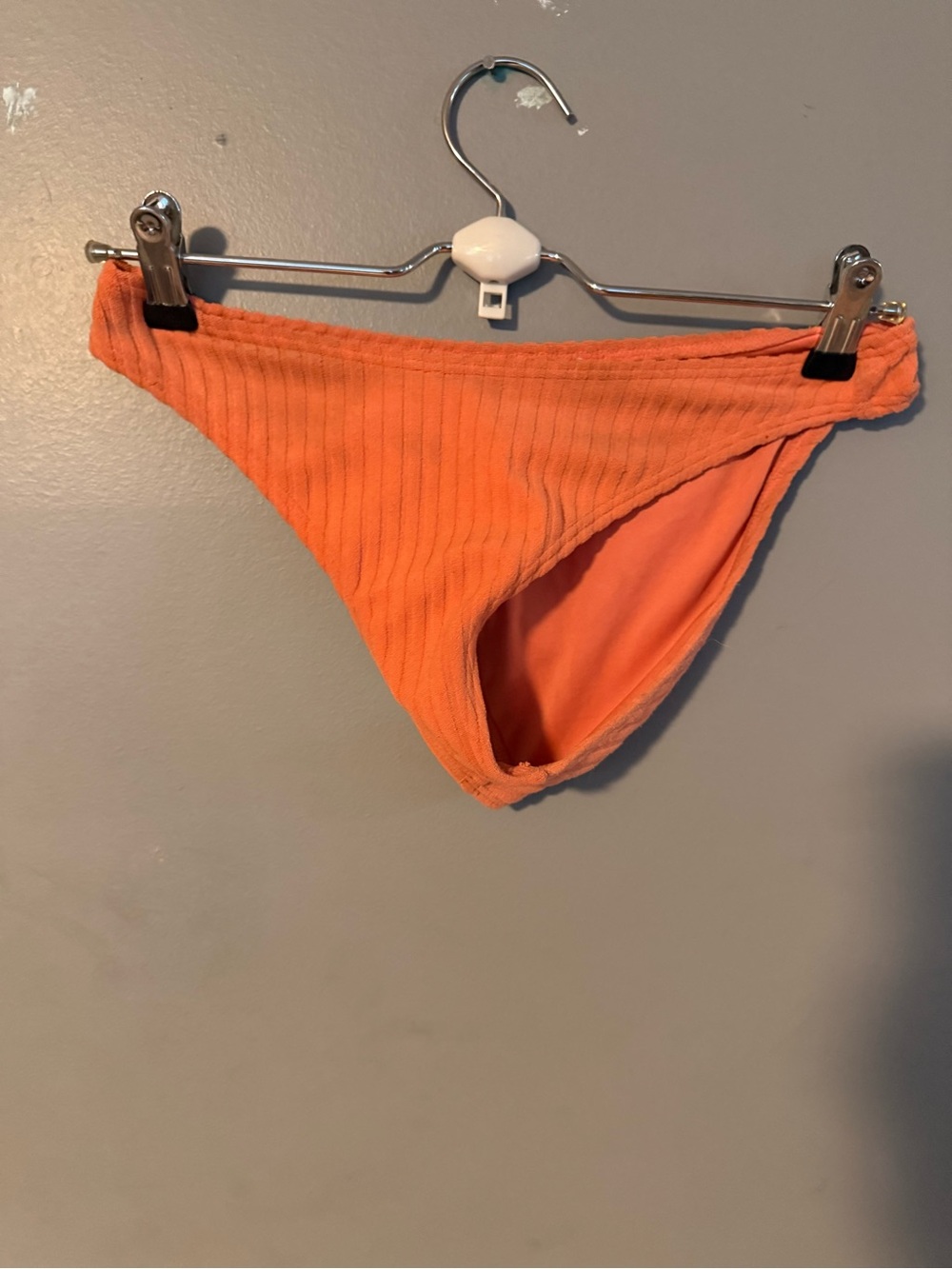 Billabong Orange Ribbed Bikini Bottom